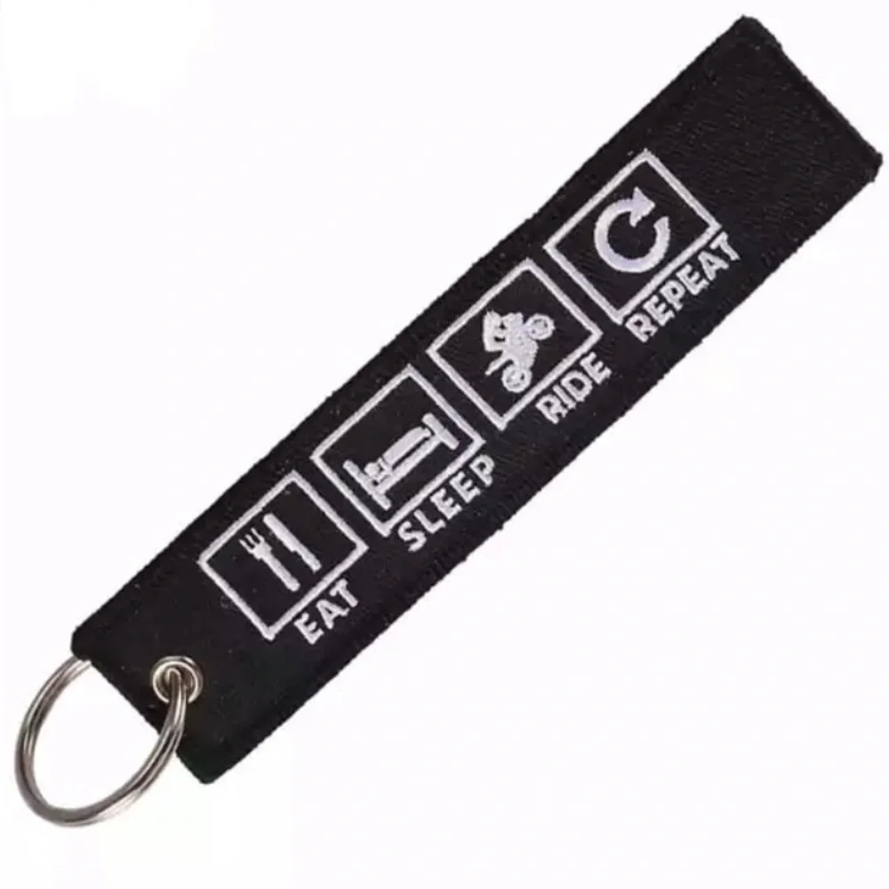 Keychain 24 : Eat Sleep Ride Repeat - Picture 1 of 7